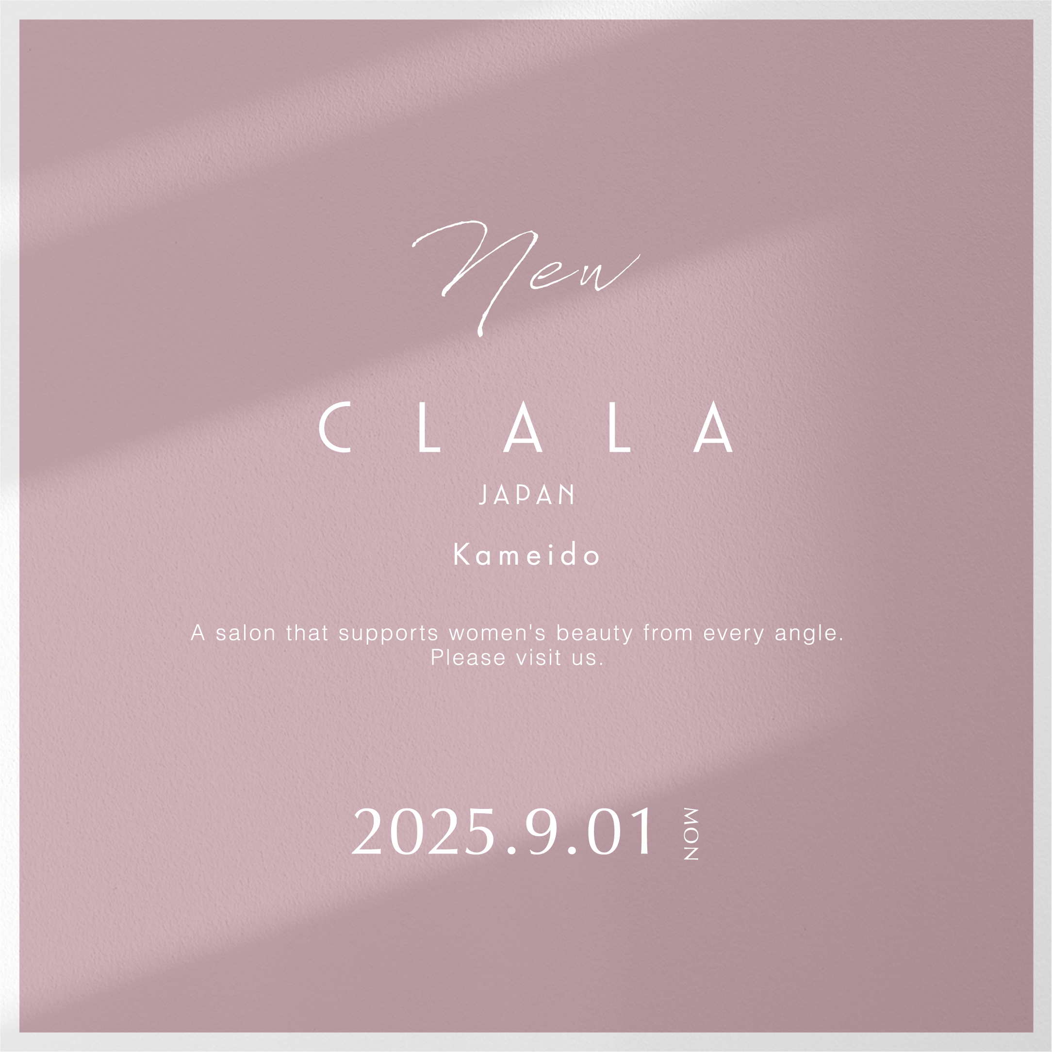 〈 東京都 〉2025年9月1日  CLALA JAPAN Kameido オープン