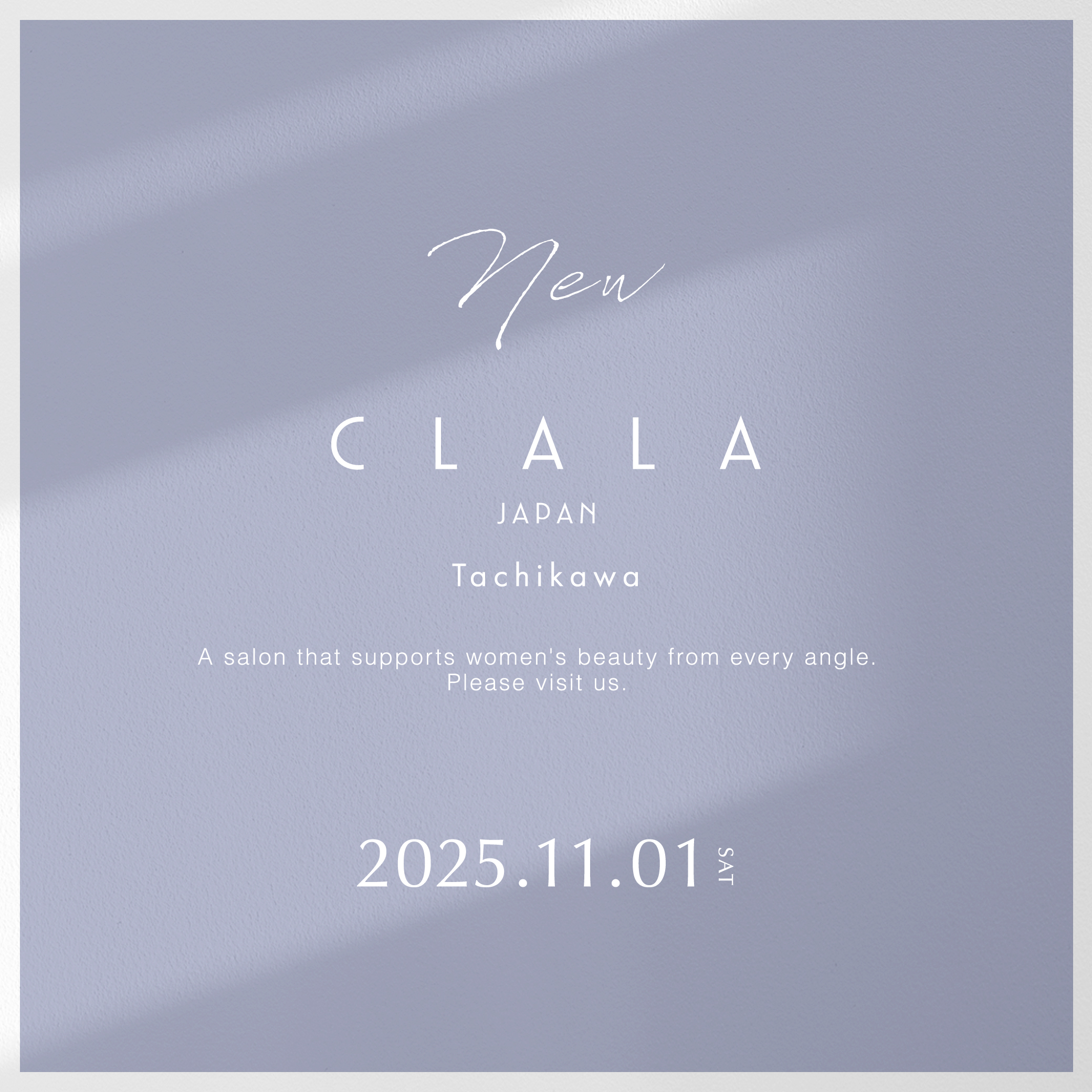 〈 東京都 〉2025年11月1日  CLALA JAPAN Tachikawa オープン