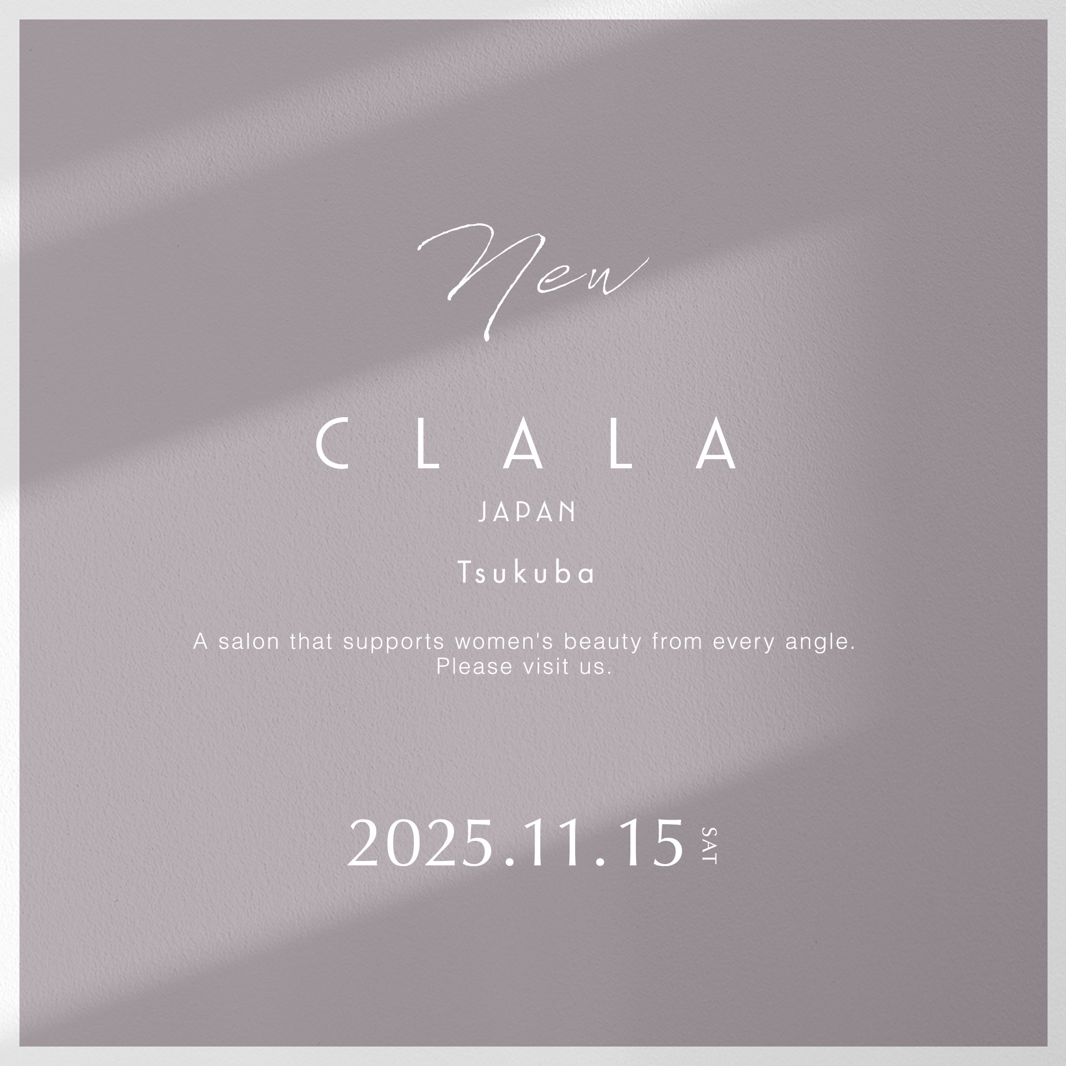 〈 茨城県 〉2025年11月15日  CLALA JAPAN Tsukuba オープン