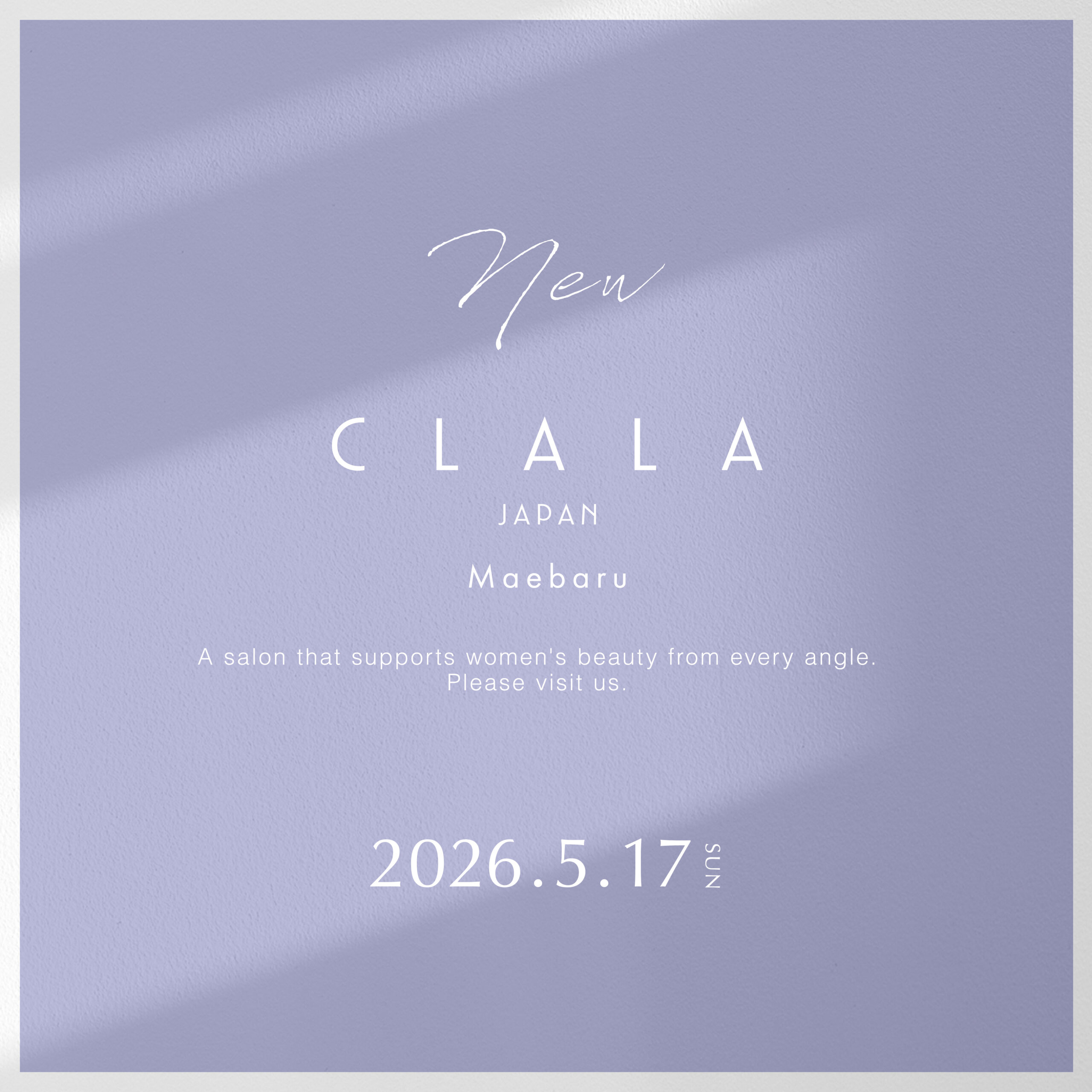 〈 福岡県 〉2026年5月17日  CLALA JAPAN Maebaru オープン