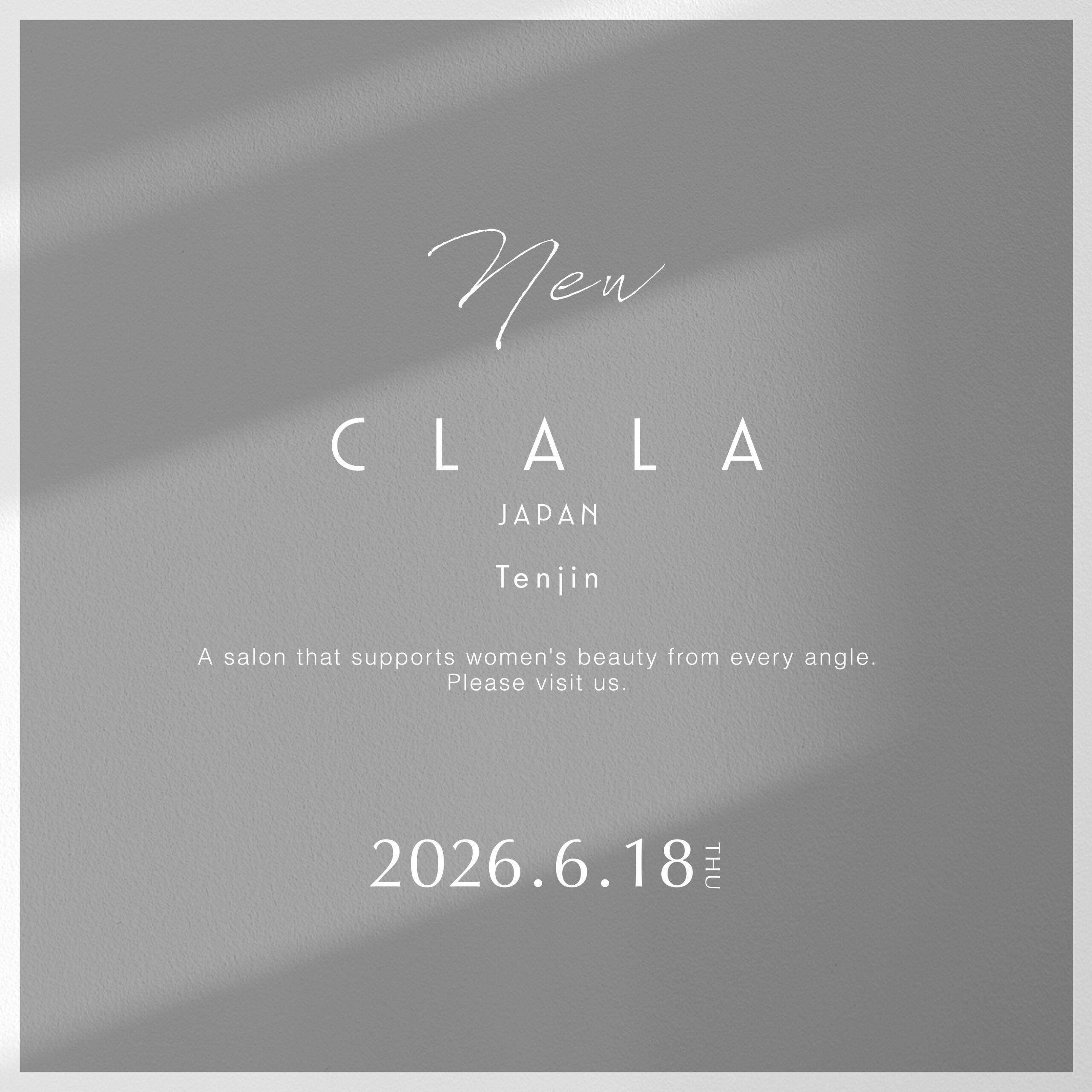 〈 佐賀県 〉2026年6月18日  CLALA JAPAN Tenjin オープン