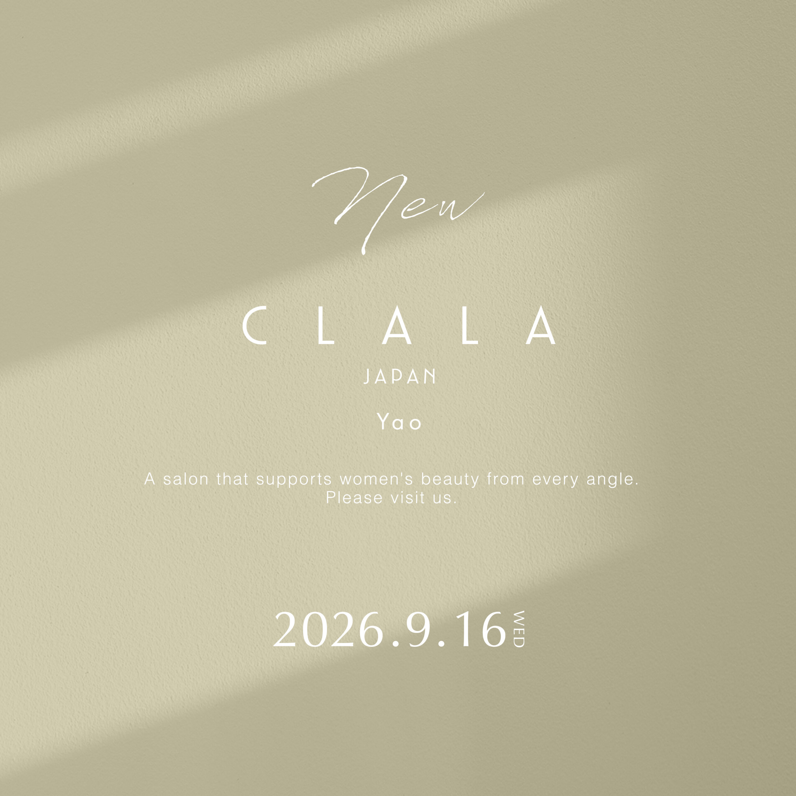 〈 大阪府 〉2026年9月16日  CLALA JAPAN Yao オープン